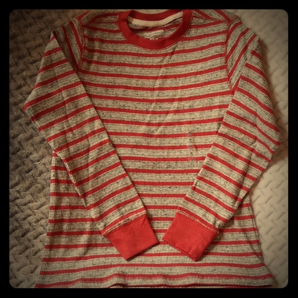 Boys striped thermal long sleeve